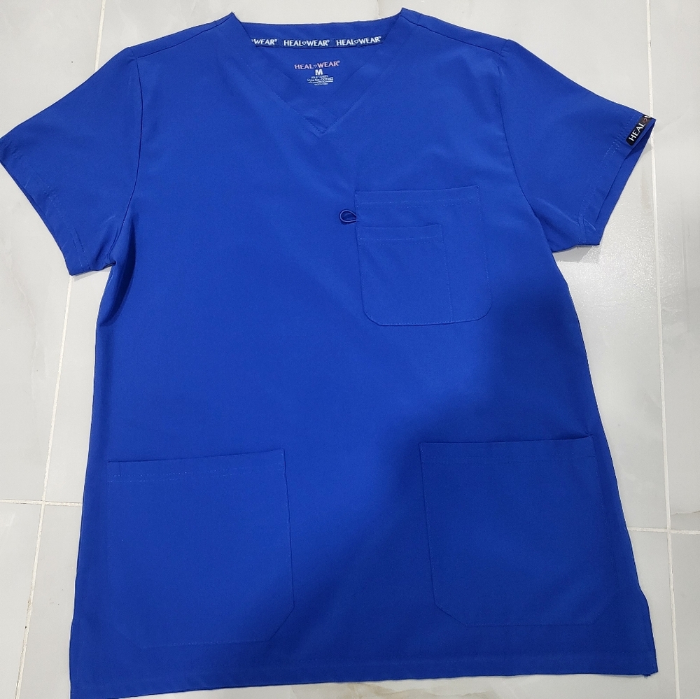 🔥4/$20 (Bundle with other 4/$20) Heal Wear Set Royal Blue Scrub top and bottom
